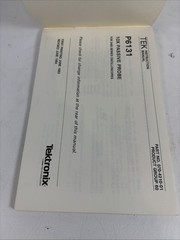 TEKTRONIX P6131 10X PASSIVE PROBE INSTRUCTION MANUAL W/INSTRUCTION SHEET