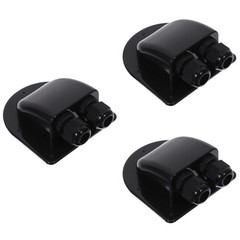 Set of 3 Waterproof Cable Pass Through Double Solar-cable-entry Dual Hole