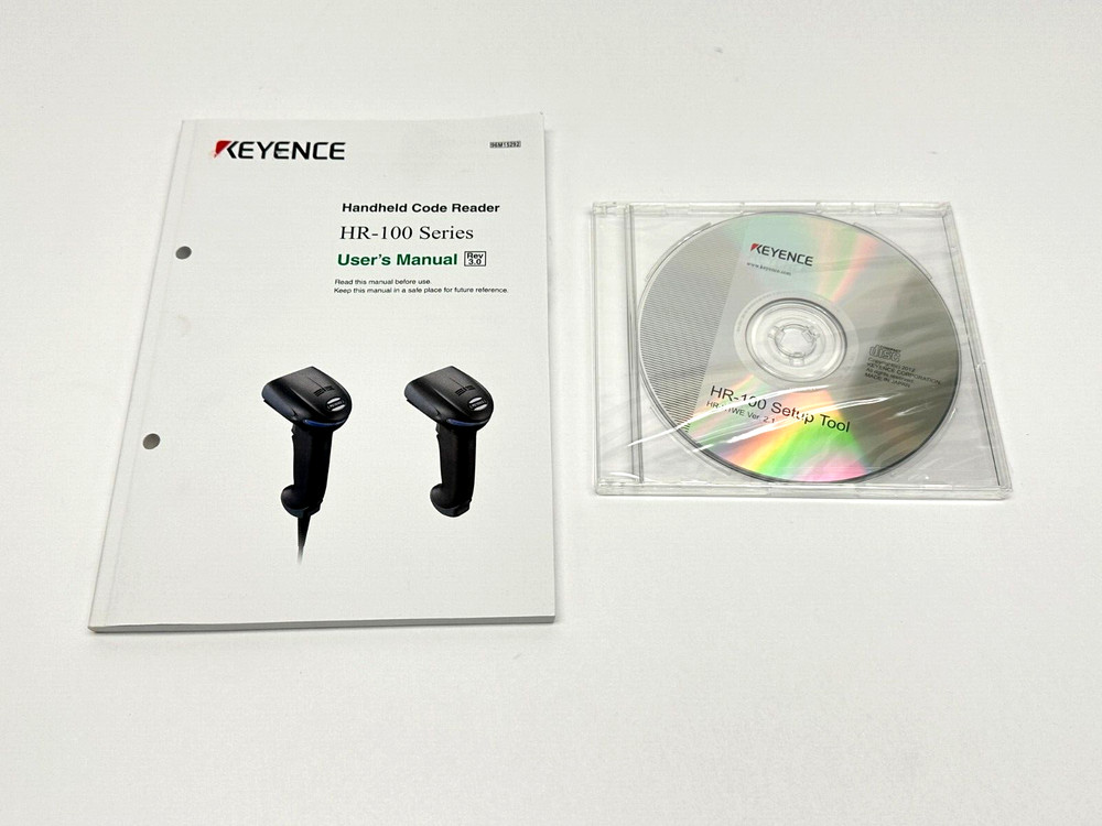 Keyence HR-H1WE Software Setup for HR-100 Series Handheld Code Reader NO BOX