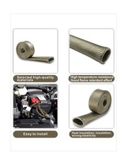 Wire Heat Shield Automotive Heat Shield Sleeve Fuel Line Heat Shield Titanium…
