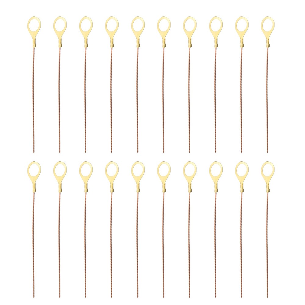 12 Inch Bare Copper Wire-Copper Grounding Lugs, 20 Pcs Copper Cables with Lug