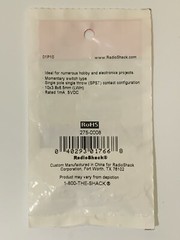 RADIOSHACK 275-0008 1mA 5VDC DETECT MOMENTARY SWITCH – 5VDC 1mA – 10×3.8×6.5mm