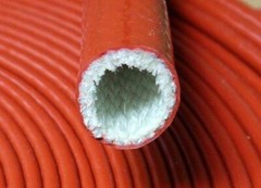 4-130mm Silicone Fibreglass Fire Sleeving Protective Heat Shield Wrap Red/Black