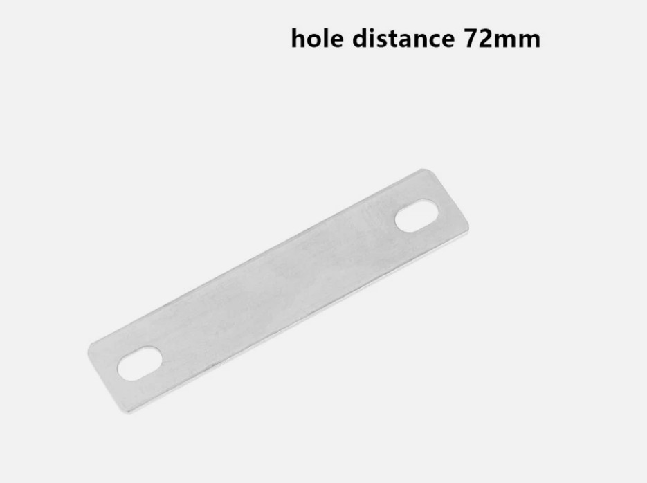 4 Bus Bars Connector Copper Nickel-Plated Hole Distance: 72mm