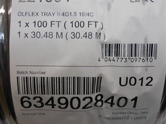 221604 Olflex Tray II Black Cable 100′ Feet 16 AWG/4C 600V – NEW Surplus!