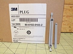 New 3M 4650-6301 Headers & Wire Housings 50P OPEN END PLUG, 1 Amp, 30 Volt, 105C