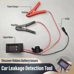 Automotive Battery Leakage Tester 12V Digital Display Detector Automotive Clever