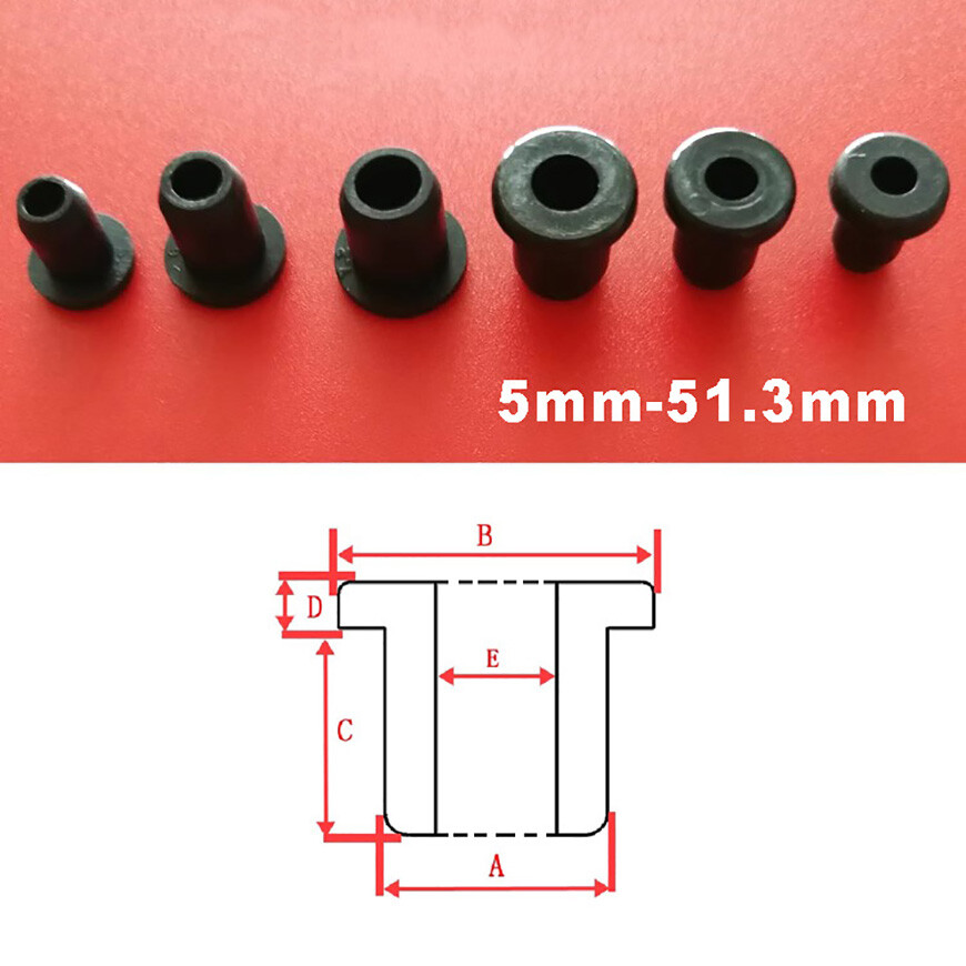 Silicone Rubber Grommet Open Blind Plug Bung Cable Wiring Protect Tidy / Black