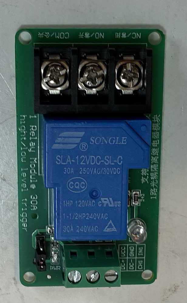 1 Channel Relay Module high / low level trigger relay SLA-12VDC-SL-C 30A 250 VAC