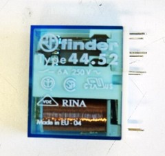 Finder 44.52 6A 250V Relay & Finder 95.85.3 Relay Socket Pack of 5 -used-