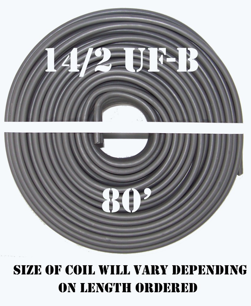 14/2 UF-B x 80′ Southwire Underground Feeder Cable