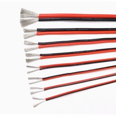 8AWG-28AWG 2 Pins Cable Flexible Silicone Wire Black Red Led Flat Electric Wire