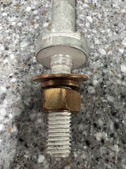 Tin-Plated Copper Grounding Stud Macleanpower 03-M-015