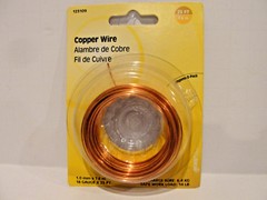 The Hillman Group 18 Gauge x 25 Ft Copper Wire, # 123109