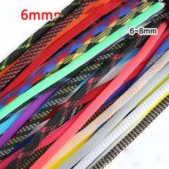 PET Nylon Expandable Braided Tube Sleeve Sheath Dense Car Audio Cable Wire 6MM