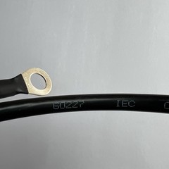 Black 5 AWG Gauge Copper Battery Cable 3 Foot 1/2 Inch Truck RV Solar
