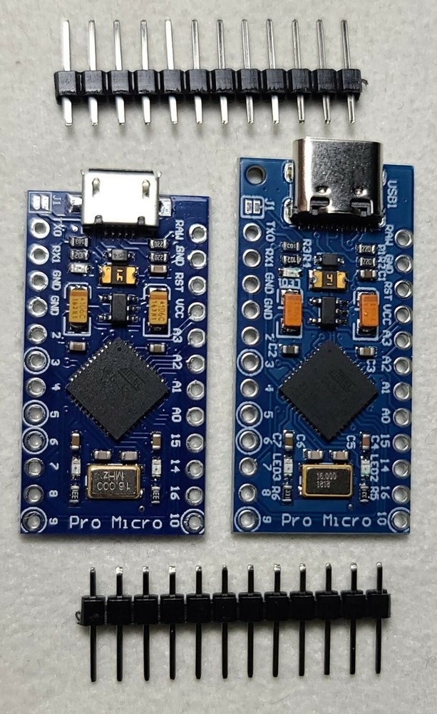 ATmega32U4 Pro Micro Controller 5V 16MHz with Micro USB or USB-C