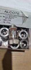 20 ALCO Alcote CW CABLE GLAND Silicon Sealing, Armoured Nickel Plated Brass 20mm