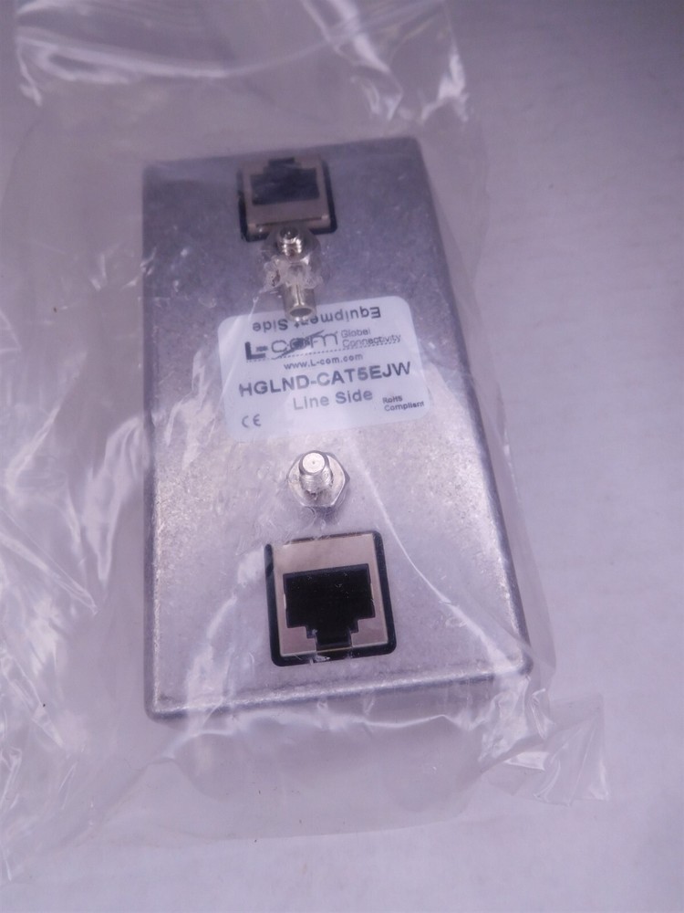 L COM HGLND-CAT5EJW Indoor Outdoor CAT5 Lightning Surge Protector (050724)