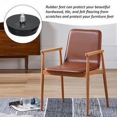 Black/White Round Rubber Feet Instrument Case Feet With Steel Washer Duty Foot