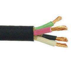 100′ 18/4 SOOW Portable Power Cable Flexible CPE Jacket Black 600V