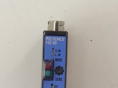 Keyence FS2-60 7′ Photoelectric Fiber Optic Sensor Amplifier Cable 7FT