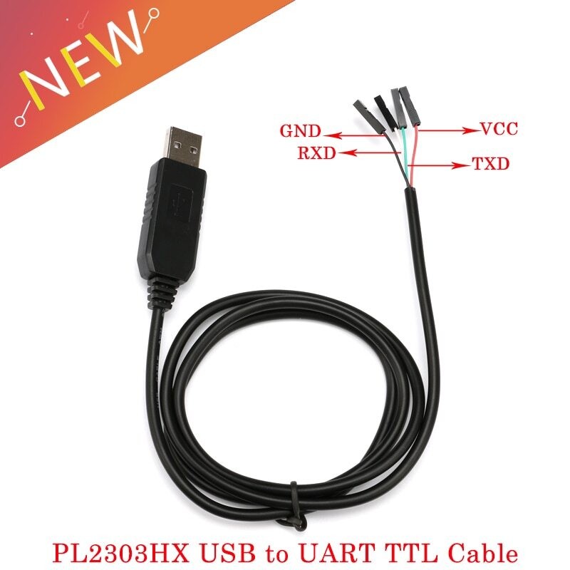 PL2303 PL2303HX USB To UART TTL Cable Module 4 Pin RS232 Converter 5V Length 1M
