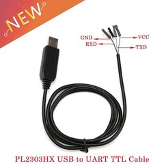 PL2303 PL2303HX USB To UART TTL Cable Module 4 Pin RS232 Converter 5V Length 1M