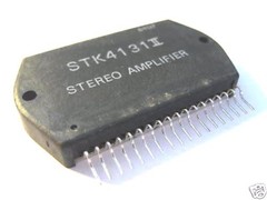 STK4131II 2x20W 23V Power Amp 50kHz + Heat Sink Compound BY SANYO