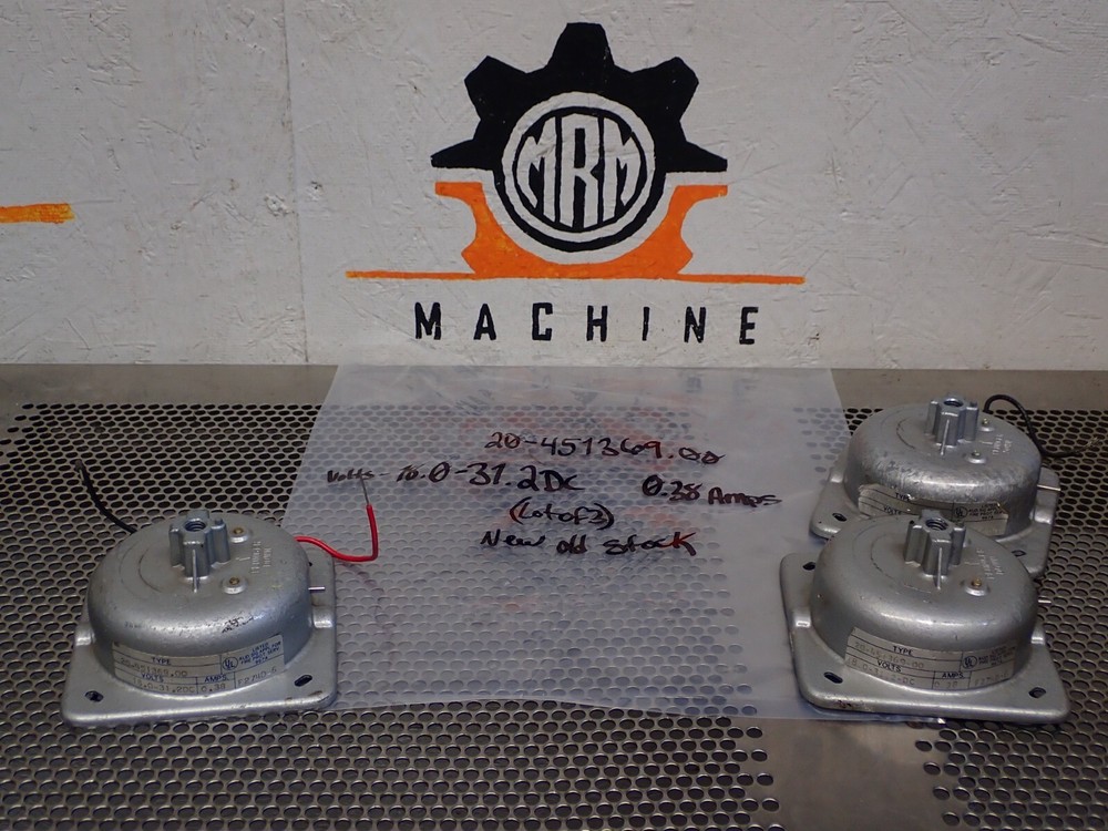 20-451369.00 F274D-6 0.38A Volts 18.0-31.2DC Bells New Old Stock (Lot of 3)