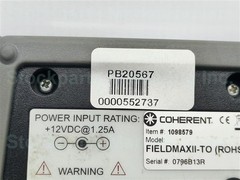 Coherent FIELDMAXII-TO (ROHS) Laser Power Meter 12VDC 1.25A 30 Days Warranty