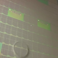 150 mm Silicon Wafer With integrated circuit Of Semiconductors Art