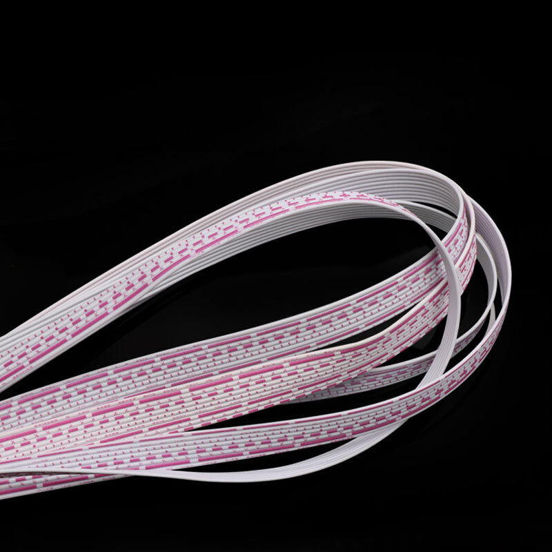 UL2468 Tinned Copper 24/26 AWG 6P~12P Flexible Flat Ribbon Cable PVC Wires