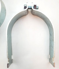 Lot of 10 Garvin STR400 4″ 2-Piece Rigid Conduit Strut Straps Zinc Plated Steel