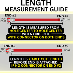 Battery Cable Positive 2 Gauge AWG Copper Custom – Car, Truck, RV, Boat, Solar
