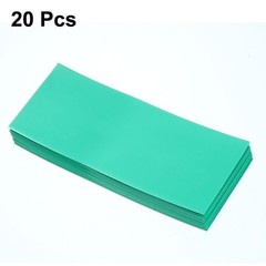 PVC Heat Shrink Tubing 29.5mm Flat Width Heat Shrink Wrap Tube for 18650, Green