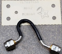 4” (inches) long Semi-Rigid Jumper Cable WITH Male SMA Connectors.