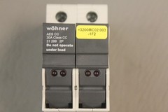 WOHNER AES CC 30A CLASS CC 31 299 2P FUSE HOLDER