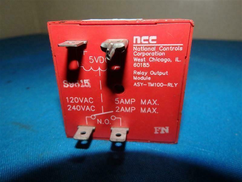 NCC National Controls Corp S9815 ASY-TM100-RLY Relay Output Module