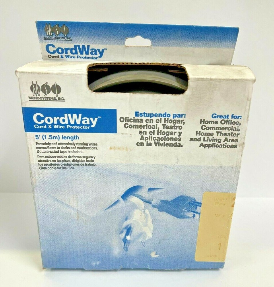 CORDWAY CORD & WIRE PROTECTOR CD1200-5GR 5′ LENGTH