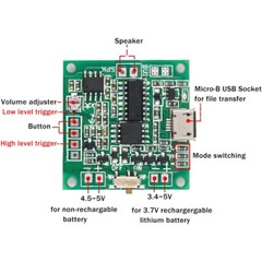 8M Record Sound Module Button Control MP3 Music Voice Player Board DIY Kit USA