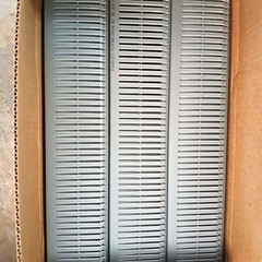 1 Box of 12 New 6″x4″x23 3/4 Narrow Finger Open Slot Wiring Duct w/Cover Grey