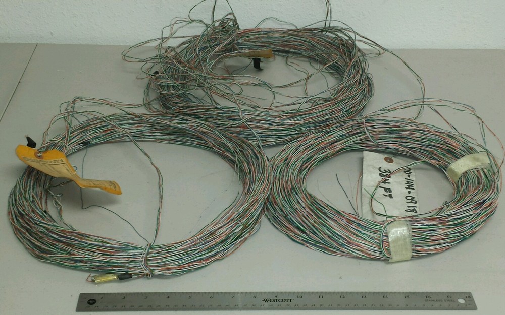 ( 874 FT Spool ) 3124CCB 24Awg Green/Orange/Blue Cable Solid Twisted Pairs 600V