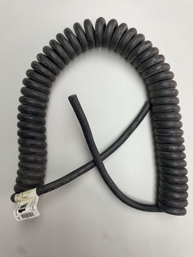 4-8015-89-91 WHITNEY BLAKE CABLE, 5 Conductor, 18 AWG, 2′ Coil, 9″ Leads