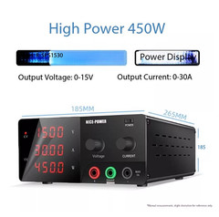 DC Power Supply 30V 10A 300W Workbench Voltage and Current Regulator