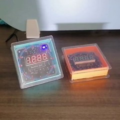 DIY Rotating LED Electronic Digital Clock Kit Learning Board DC5V DS1302 + SheH1