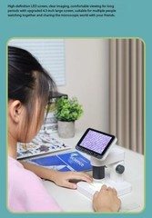 Portable 1000X Magnification Optical Microscope 4.5-inch TFT Colour Screen