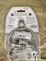 Jandorf 10” Brushed Pewter Harp 60139 NEW Push Through Socket