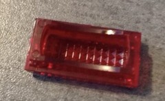 Lot Of 10 New Arrow Hart 88 Red Rectangular Jewel For Warning Light