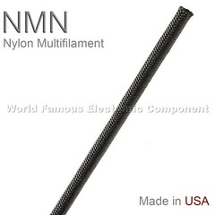Nylon Braided Sleeving Full Coverage UV Resistant NMN Series, Made in USA